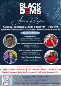 Black Dems of Westchester 2025 Annual Reception